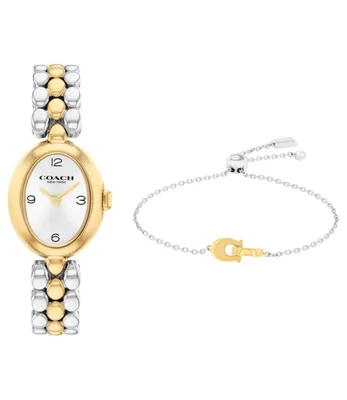 Reloj Coach Sammy para mujer 225 mm de cuarzo con set de regalo y pulsera