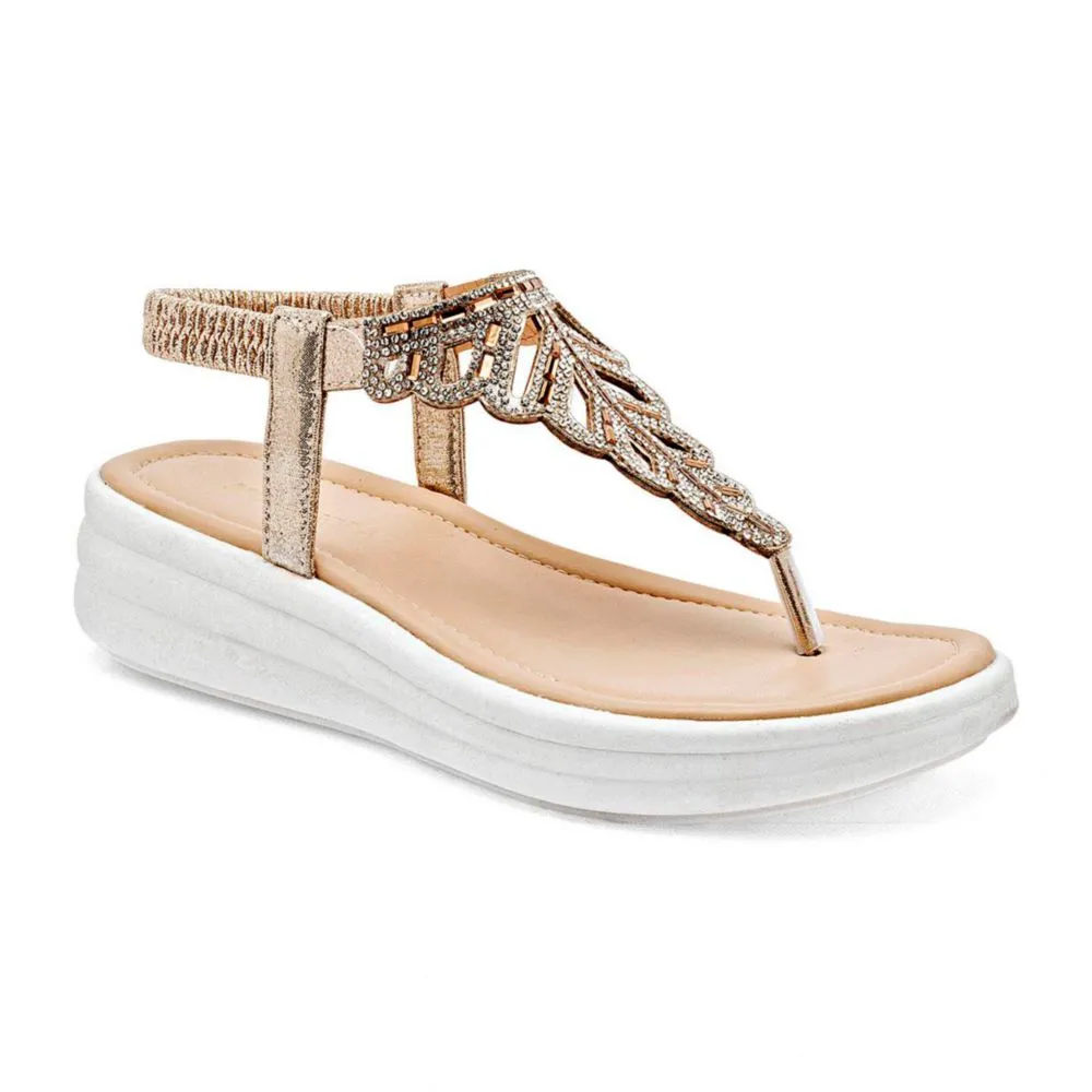 Moramora sandalia para mujer dorado cod 147608-E