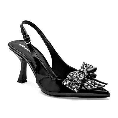 Moramora zapatilla para mujer negro charol cod 148974-E