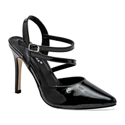 Moramora zapatilla para mujer negro charol cod 148107-E