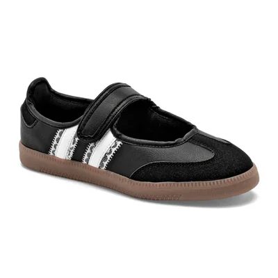 Moramora flat para mujer negro blanco cod 148803-E