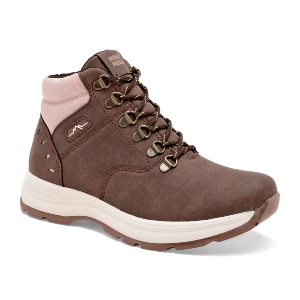 Moramora botin para mujer café cod 147437-E