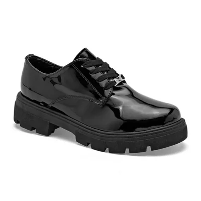Moramora zapato casual para mujer negro charol cod 147695-E