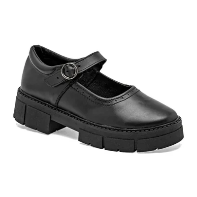 Queen zapato escolar para mujer negro cod 146513-E