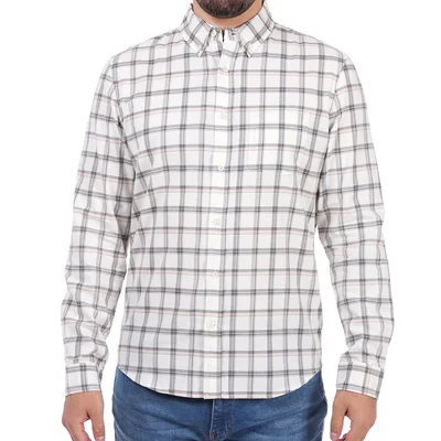 Camisa de Cuadros Manga Larga Casual Bruno Magnani para Hombre