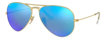 Anteojos Lentes de Sol Ray Ban Polarizado Aviator RB3025 1124L 58-14