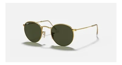 Anteojos Lentes de Sol Ray Ban Round Metal RB3447 Clásico dorado/verde 50-21