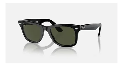 Anteojos Lentes de Sol Ray Ban Wayfarer RB2140 901 50-22 Negro pulido/verde
