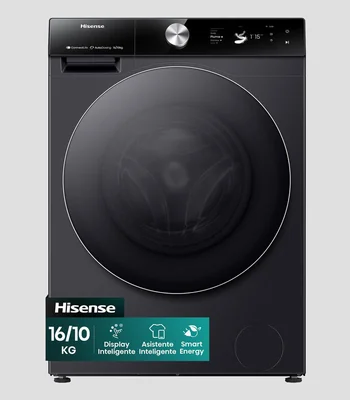 Lavasecadora Eléctrica 16 Kg, 10 Kg WD7S1647BB Carga Frontal