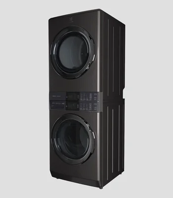Lavasecadora a Gas 21 Kg de una sola unidad Laundry Tower Serie 300 Carga Frontal ELTG7600AT Gris