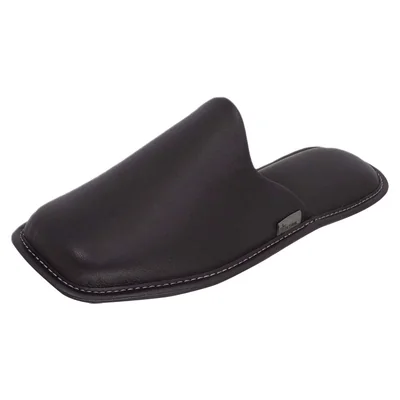 Pantuflas Stahl  1800 color Negro de Piel para Hombre