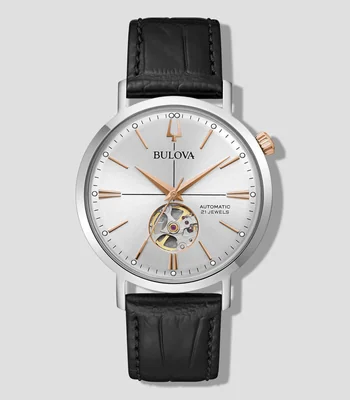 Reloj para Hombre Aerojet Automatico Casual Plateado