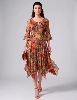 Vestido arriba rodilla casual para mujer