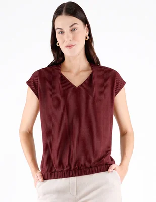 Blusa manga corta para mujer
