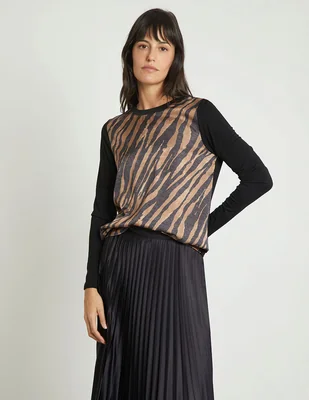 Blusa manga larga para mujer