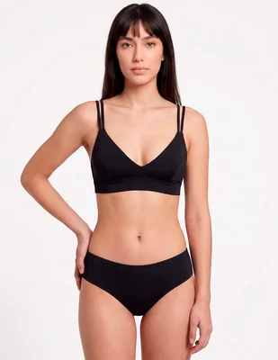 Top bikini con copa removible para mujer
