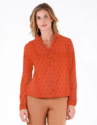Blusa manga larga para mujer