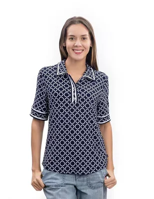 Playera tipo polo para mujer
