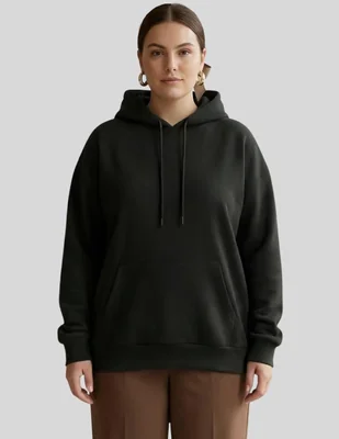 Sudadera con capucha y bolsa para mujer