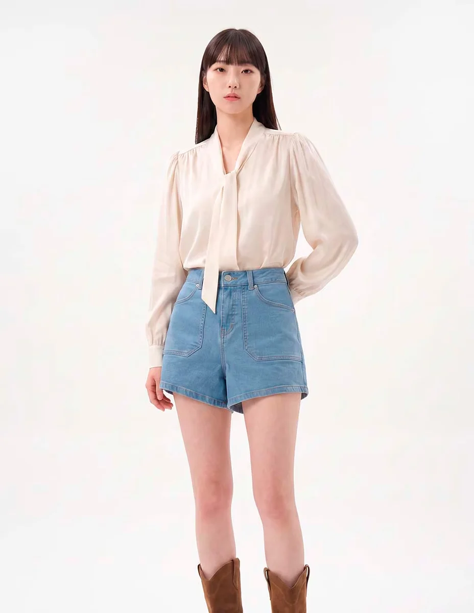 Short de mezclilla para mujer