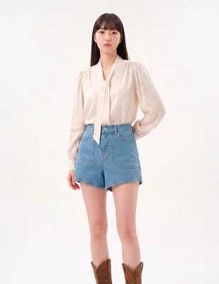 Short de mezclilla para mujer