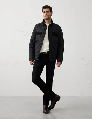 Chamarra casual con bolsillos para hombre