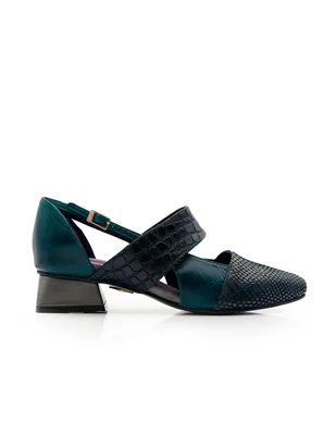 Zapatilla de piel