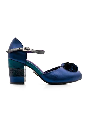 Zapatilla de piel