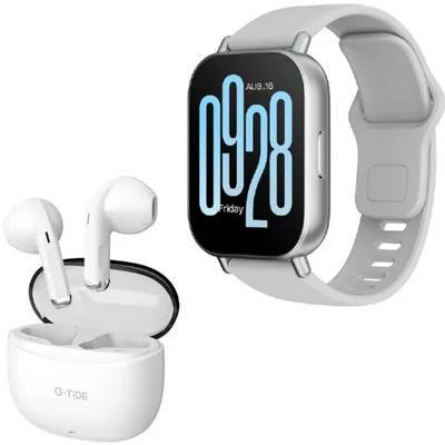 Xiaomi Smartwatch Redmi Watch 5 Active BLANCO con Audífonos G-Tide L21 BLANCO