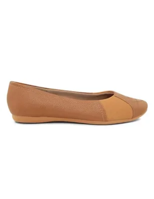 Balerina de cuero para mujer
