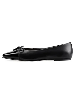 Balerina de piel para mujer