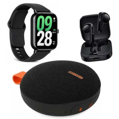 Xiaomi Watch 5 Active con Bocina Xiaomi Essentials y Xiaomi Buds 6 Active