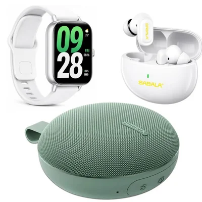 Xiaomi Watch 5 Active Plata con Bocina Xiaomi Essentials Verde y SABALA ST-765