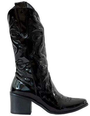 Bota cowboy abajo de la rodilla para mujer