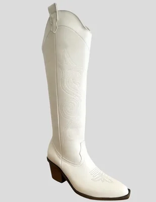 Bota cowboy abajo de la rodilla para mujer
