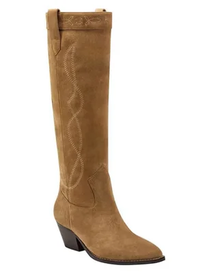Bota abajo de la rodilla Mledania de piel para mujer