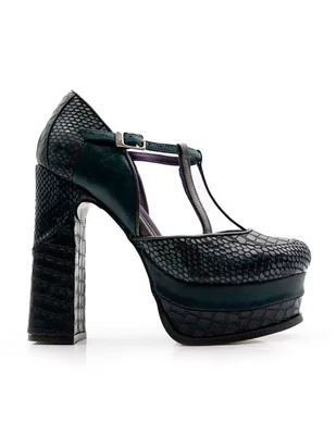 Zapato de tacón de piel para mujer