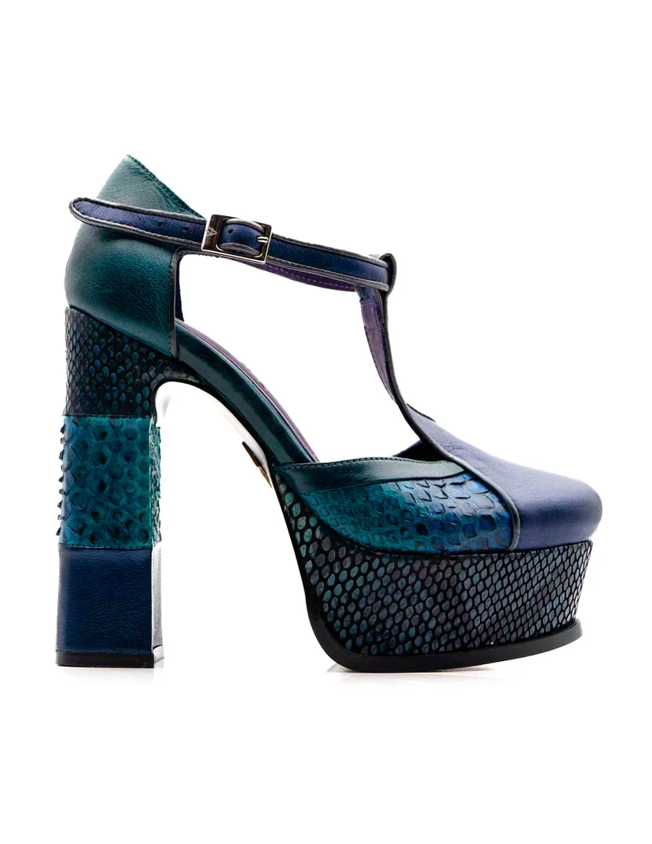 Zapato de tacón de piel para mujer