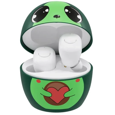 Auriculares Coby para Niños Inalámbricos Bluetooth con Estuche de Aguacate