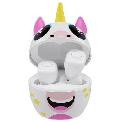 Auriculares inalámbricos Coby para niños con Bluetooth y estuche de unicornio