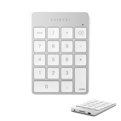 Teclado numérico Satechi Slim Bluetooth USB‑C plateado