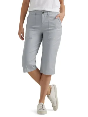 Pantalones Lee Capri 43 cm Gris Ultra Lux Comfort para mujer