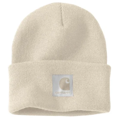 Gorro Carhartt de punto con forro de satén - Leche de avena