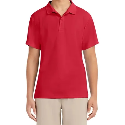 Polo IZOD para hombre de manga corta rendimiento rojo