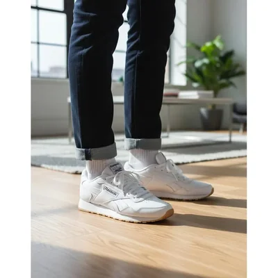 Tenis reebok hombre caballero casual deportivo blanco glide