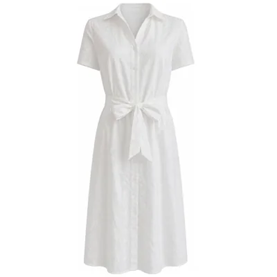 Vestido de Eyelet Camisero Chaps para Mujer