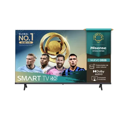Hisense Smart TV LED 40A4NV 40", Full HD, Negro