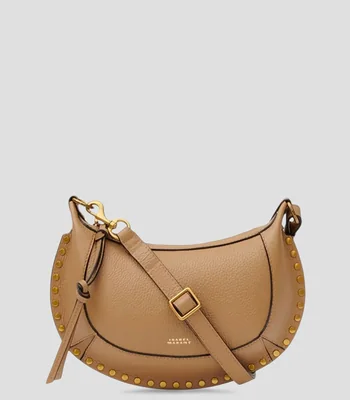 Bolsa crossbody lisa con detalle texturizado Mujer