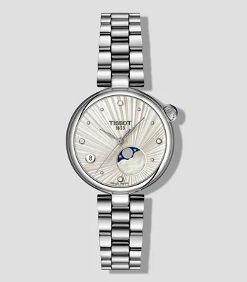 Reloj para Mujer Desir Moonphase Casual, Plateado