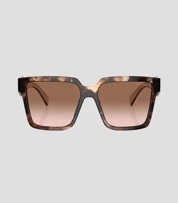 Lentes de sol cuadrados carey caramelo Mujer